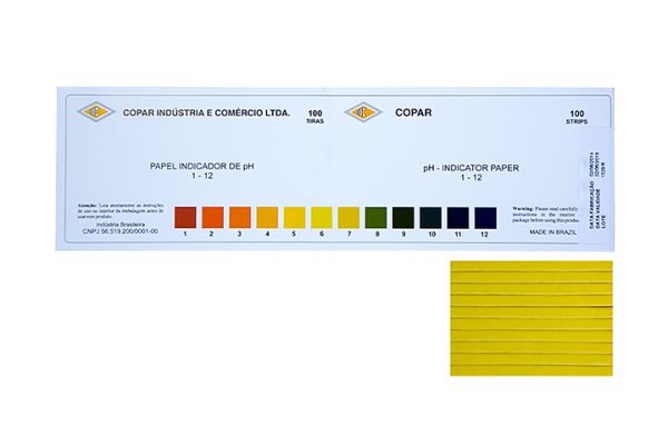 QUIMICOS Cartela de PH Universal